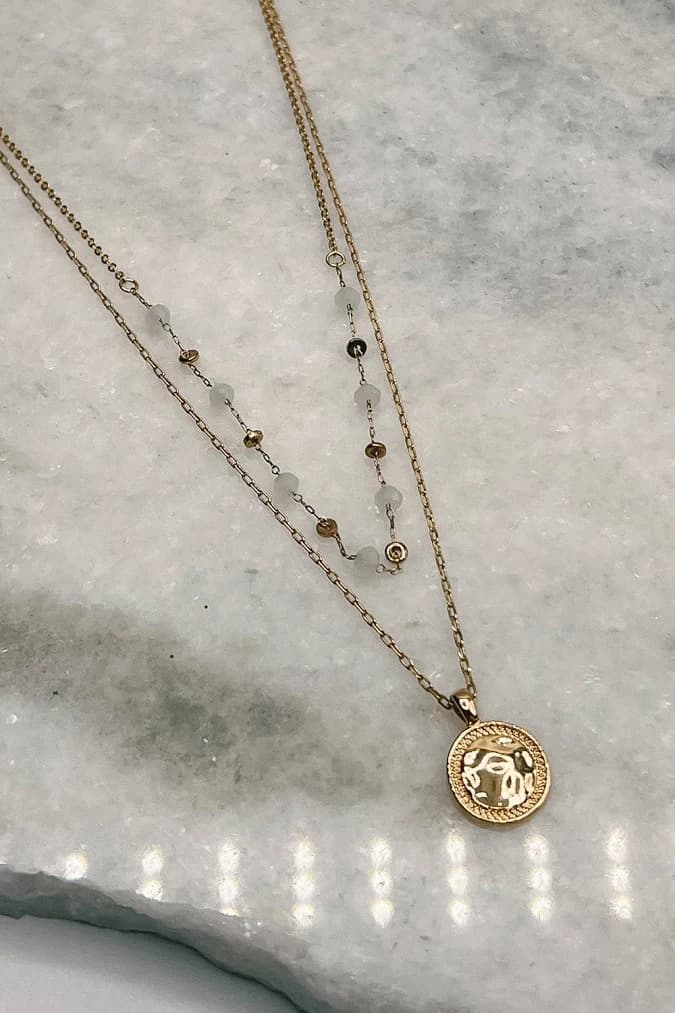 Kendra Stone Layer Necklace