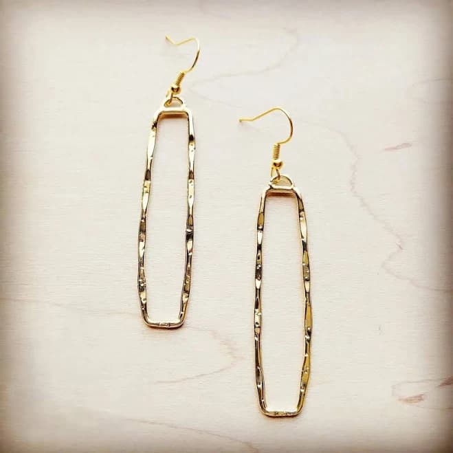 Rectangle Dangle Earrings