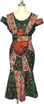Amazon.com: private afripride African Print Dresses for Women Work Casual Summer Party Wedding Dashiki Ankara Wax 332X XXS/US4 : Clothing, Shoes & Jewelry