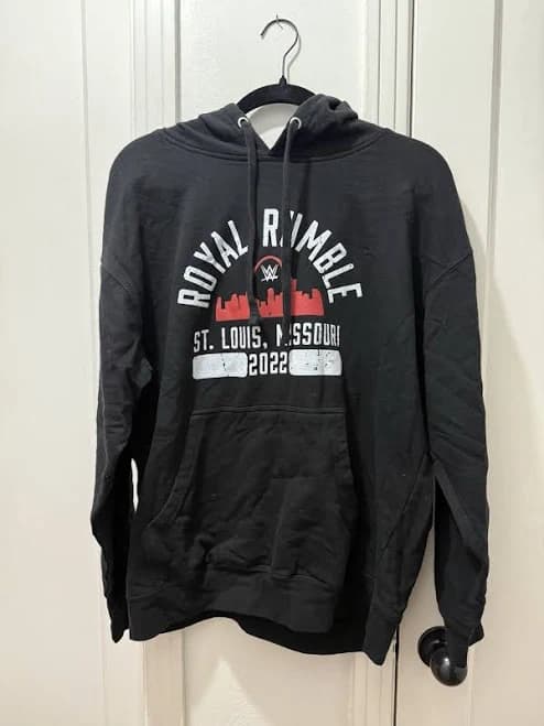 Wwe Royal Rumble 2022 St. Louis, Mo Pullover Hoodie Black Size: L