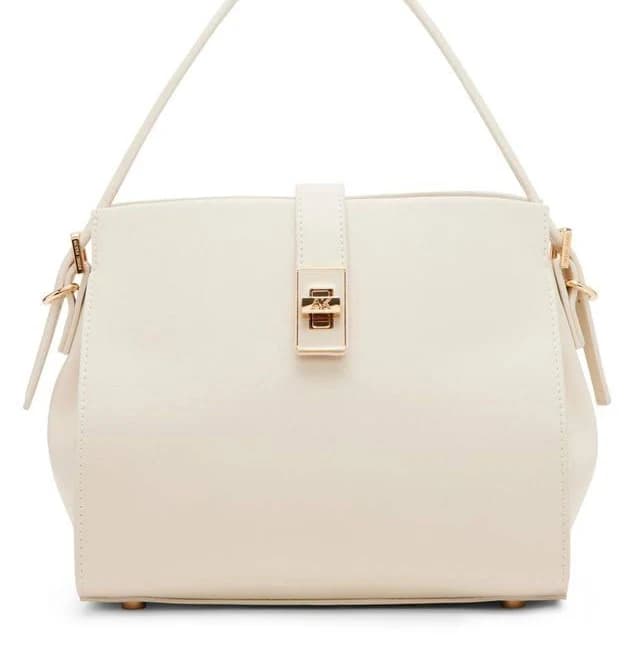 Anne Klein Women's Structured Satchel Bag with Detachable Strap