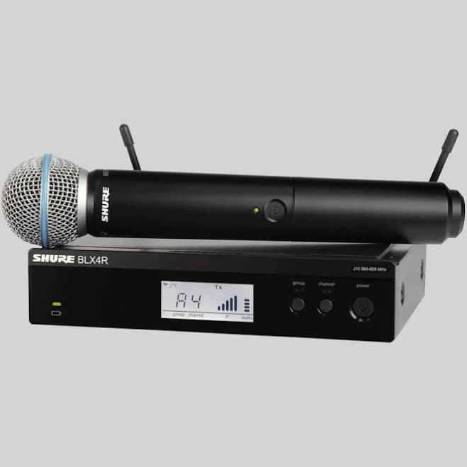 Shure BLX24R/B58 Rackmount Wireless Handheld Microphone System with Beta 58A
