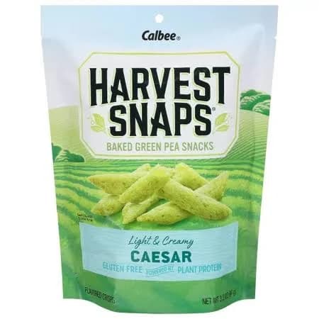 Harvest Snaps Green Pea Snack Crisps Caesar, 3.3 Ounce