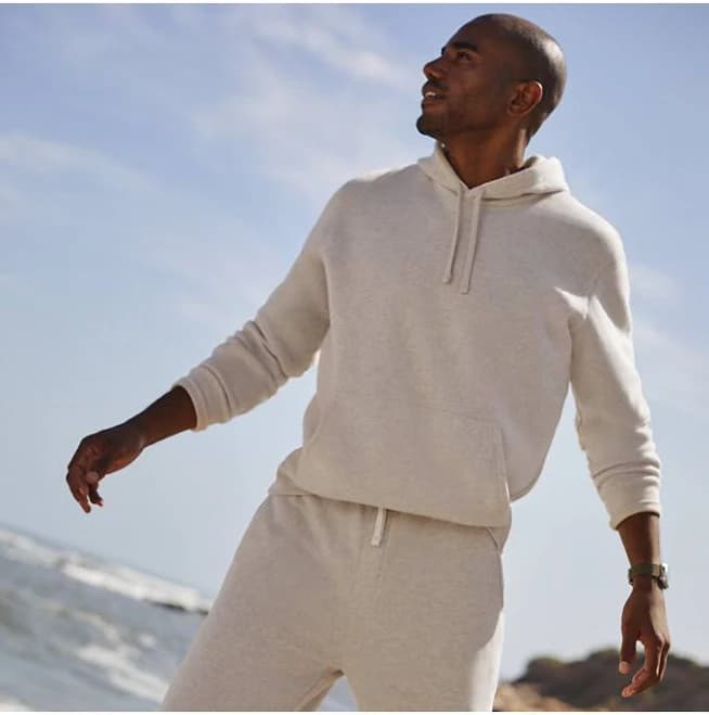 Lands' End Men's Long Sleeve Serious Sweats Pullover Hoodie