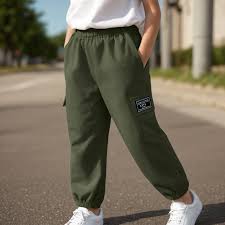 Caqnni Cargo Pants for Boys Stretch Parachute Pants Y2K Elastic Waist Loose Fit Quick Dry Drawstring Harem Pants Denim Jeans Boys 4-5 Years - Walmart.com