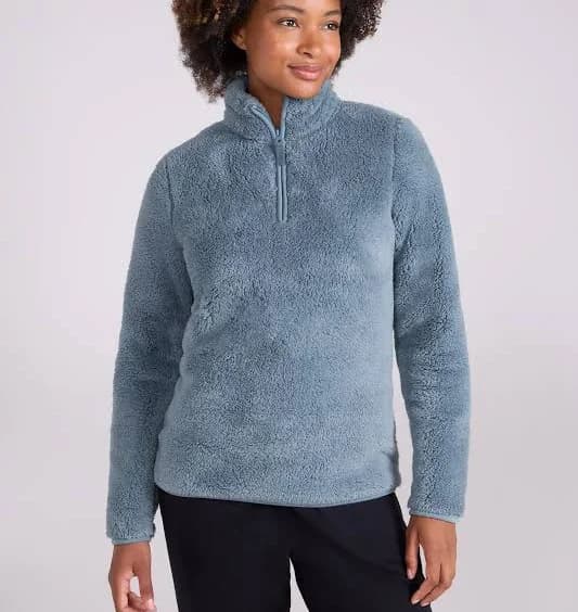 Mountain Warehouse Women's Teddy Half-Zip Fleece