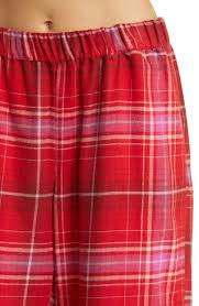 Nordstrom Cozy Chic Print Flannel Pajamas In Red Barbados Noel Plaid - 56% Off | Editorialist