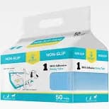 Non-Slip Puppy Pads, Blue, 50ct
