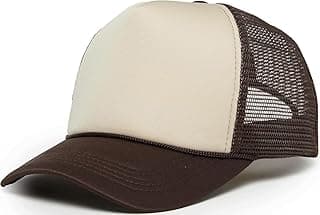 Blank Foam Trucker Hat – Adjustable Mesh Back Snapback Baseball Cap for Men & Women, Neon & Classic Color Hats