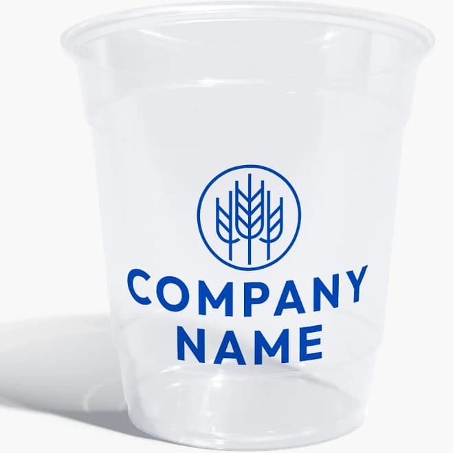 VistaPrint Custom Clear Plastic Cups