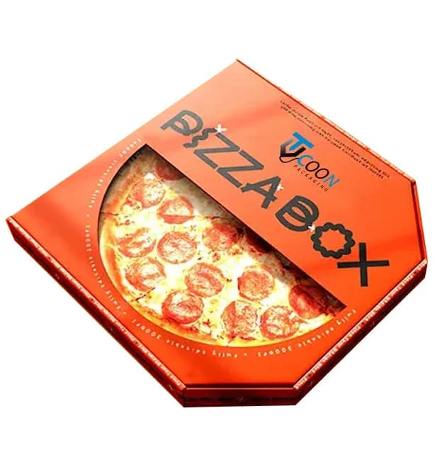 Custom F-Flute Pizza Window Boxes