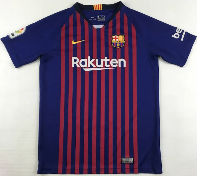 2018/19 FC Barcelona Stadium Home (Lionel Messi) Big Kids' Soccer Jersey Size Xs (Deep Royal Blue)