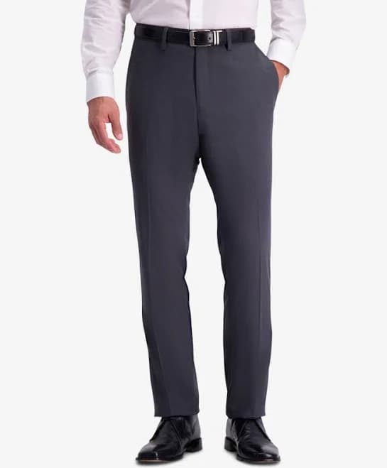 Kenneth Cole Men's Slim-Fit Shadow Check Dress Pants