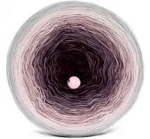 Gradient Yarn Cake – Gray, Pink, Purple Ombre Cotton Acrylic