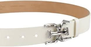 Sam Edelman Women's Double-e Logo Plaque Buckle Jean and Trouser Belt, Ivory, Medium: Buy Online at Best Price in UAE - Amazon.ae