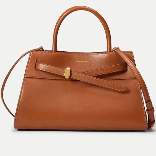 Veronica Beard Dash Leather Top-Handle Bag