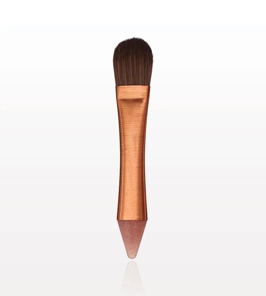 Dual Ended Foundation Brush with Silicone Applicator
