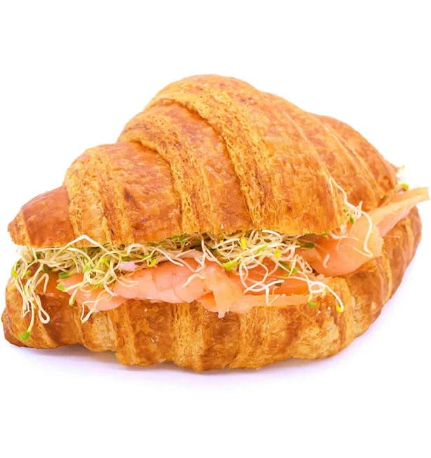 Smoked Salmon Croissant Sandwich