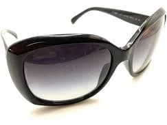 Chanel 5183 c.501/3C Black Oversized Wrap Sunglasses Black Lens 59-18 135 Italy