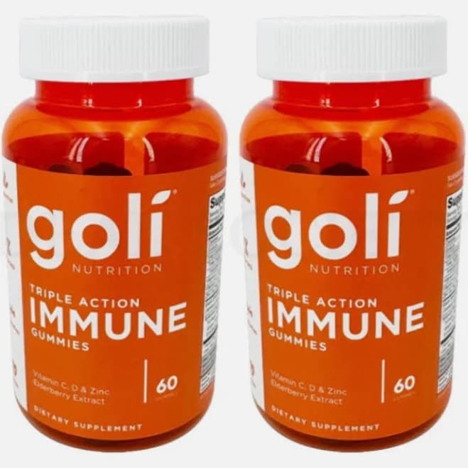 2x Goli Nutrition Triple Action Immune Gummies Energy And Immune