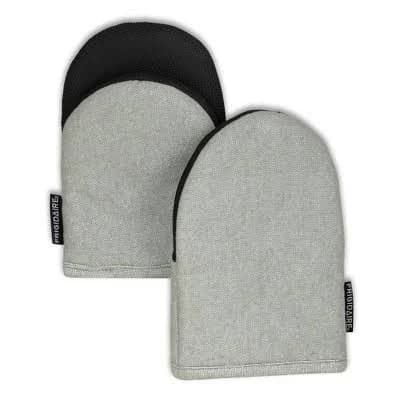 Home Mart Goods Grey Heat Resistant Thick Soft Quilted Lining Kitchen Mini Oven Glove
