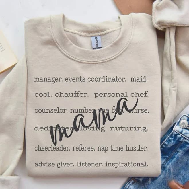 Mama Typography Crewneck
