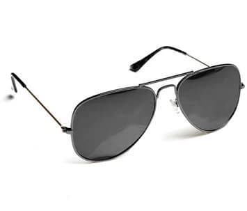 Mirrored Aviator Sunglasses gunmetal
