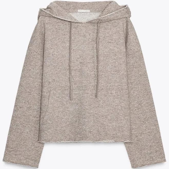 Zara Women's Rustic Hoodie Sweatshirt