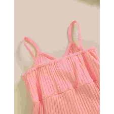 Musuos Toddler Girl Summer Ribbed Jumpsuit 6M 12M 18M 24M 3Y 4Y Solid Color Cute Bow Sleeveless Romper Shorts Infant Casual Clothes - Walmart.com