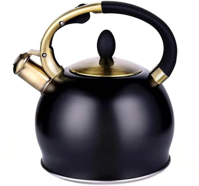 Wudkey 10-Cup Stove Top Whistling Tea Kettle