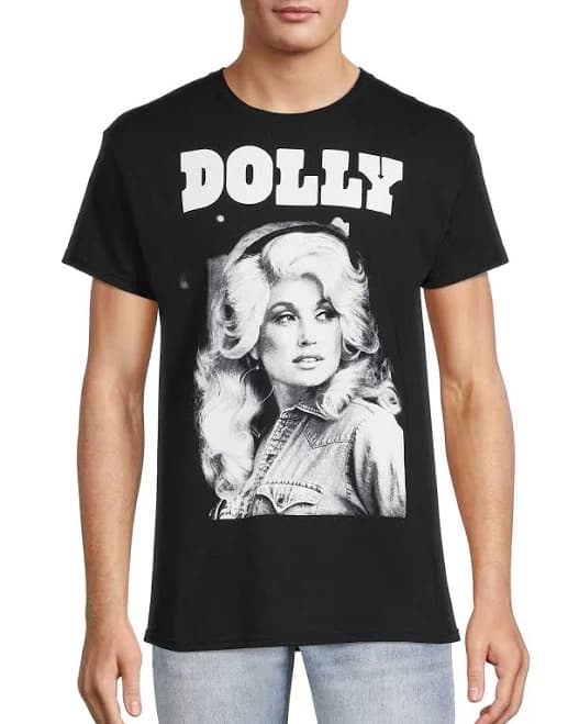 Dolly Parton Men's Portrait Graphic T-Shirt