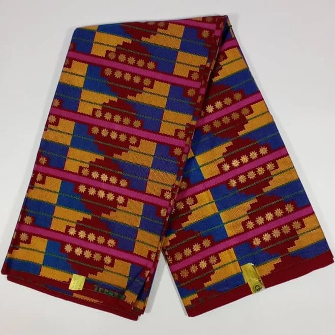 Colorful Ankara Wax Print Fabric: 100% Cotton Sewing Material