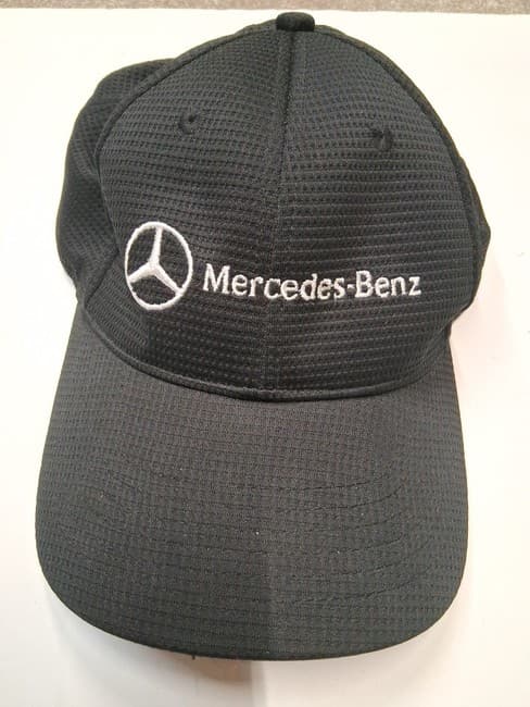 Mercedes Benz Baseball Cap Black White Logo Adjustable Strapback Embroidered Hat