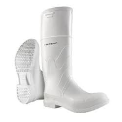 Dunlop White PVC Steel Toe Men's Boots