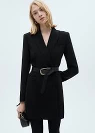 Belted blazer dress