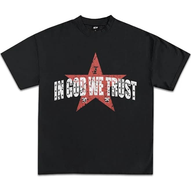 Icy In God We Trust Graphic T-Shirt