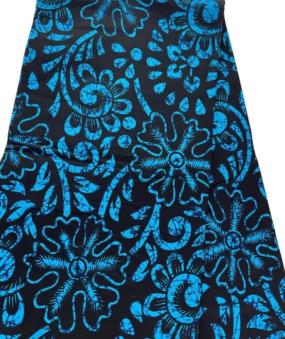 Black Blue African Print Fabric/Ankara 6 Yards/cotton Print For quilts/Wax Print By The Yard/