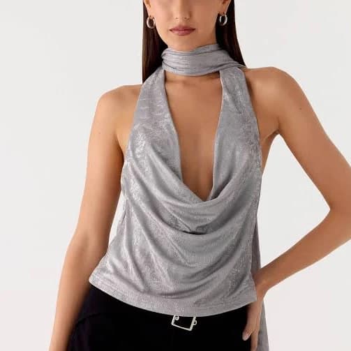Shining Lights Cowl Top