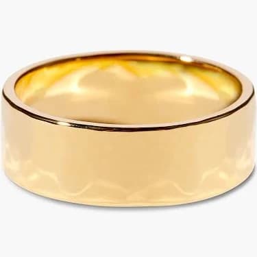 Brook and York Women's Hammered Gold Plated Ring