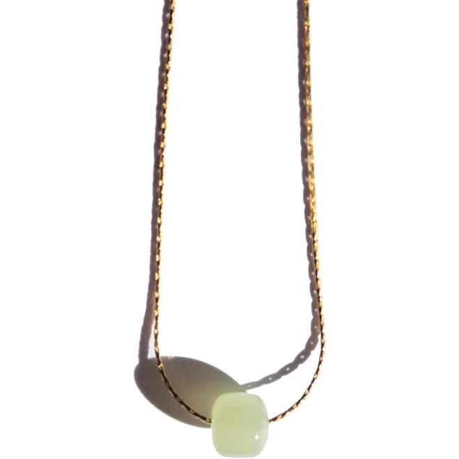 Oseree Beetle Bead Jade Necklace