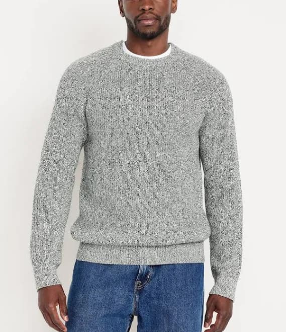Old Navy Men's Crew-Neck Shaker-Stitch Sweater