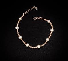 18ct Rose Gold Beaded Bracelet, Bracelet for Women, Gold Bridal & Wedding Gift Bracelet, Best Gift for Girlfriend, Her Hen Party Beads Gift. - Etsy
