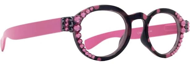 Dotty Chic Bling Round Reading Glasses
