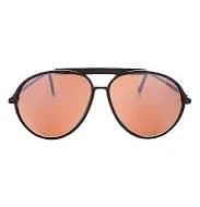 Retro Aviator Vintage Sunglass with Amber Lens - VICKERS