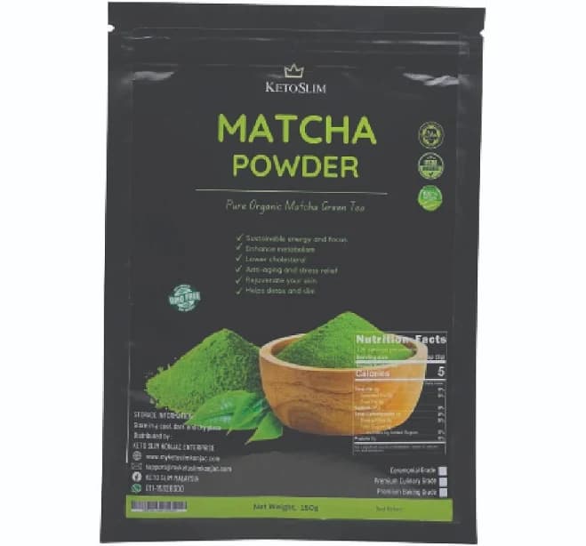 Pure Organic Japanese Premium AA UJI Matcha Green Tea Powder Canister And Pouch 30g | Vegan | Pantry | Tea & Infusion