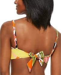 Amazon.com: Bar III Womens Printed O-Ring Bikini Swim top Green S : Clothing, Shoes & Jewelry