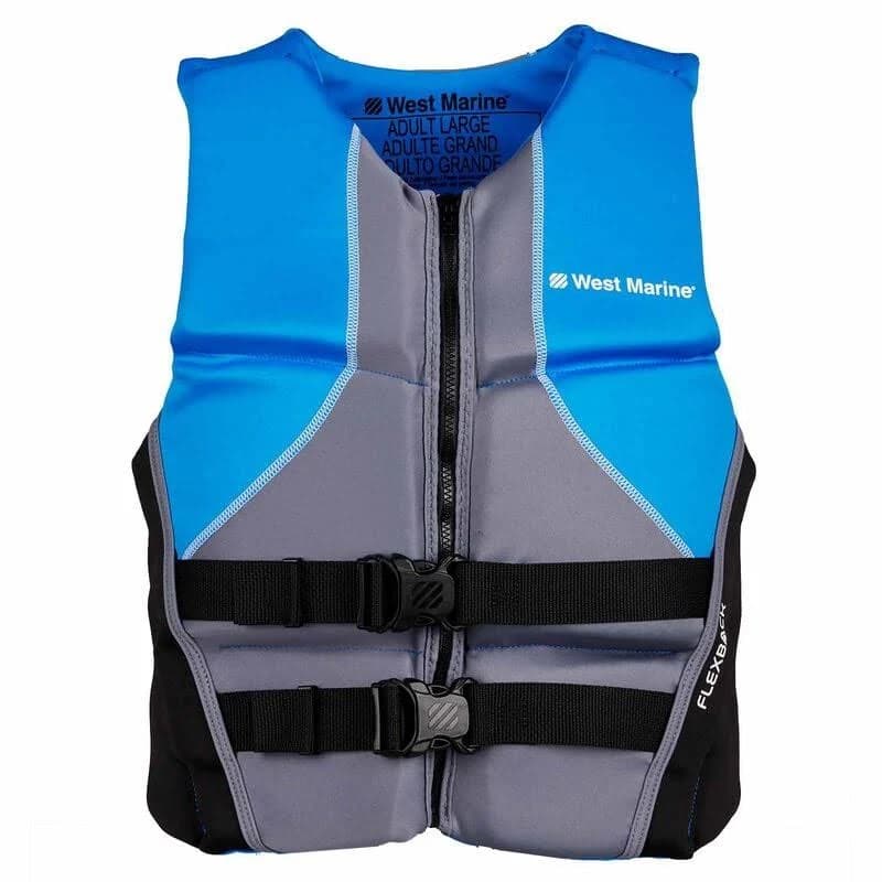 West Marine Adult Men's Type III Neoprene Flex Back Rapid-Dry Vest PFDs