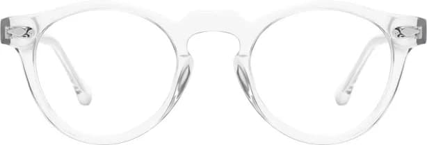 Fytoo Round Transparent Acetate Full Rim Eyeglasses