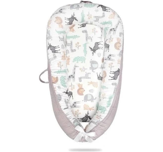 Newborn Baby Lounger Nest with Head Pillow