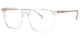 Fezell TR90 Square Clear Frame Glasses | Zeelool Optical